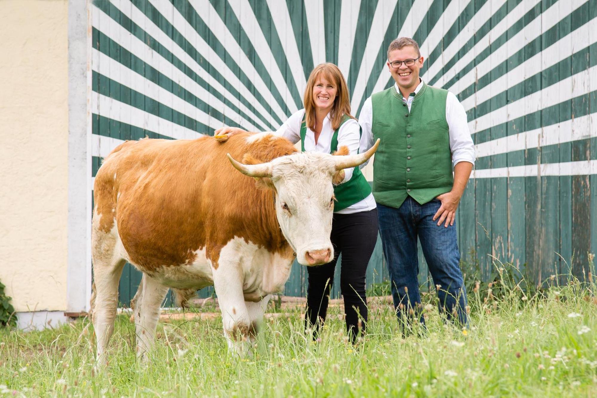 Ferienwohnung Am Bio-Bauernhof Obertrum am See Buitenkant foto